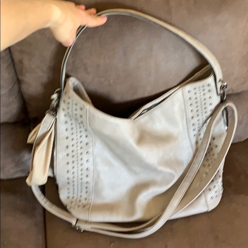 Tan vegan leather purse